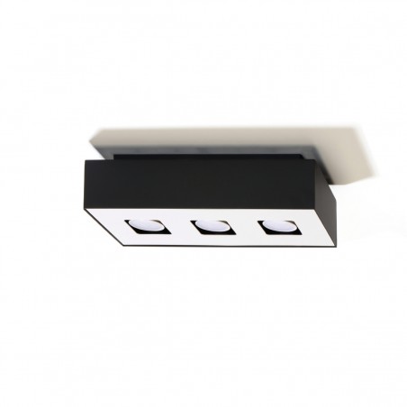 Plafon MONO 3 czarny SL.0072 Sollux