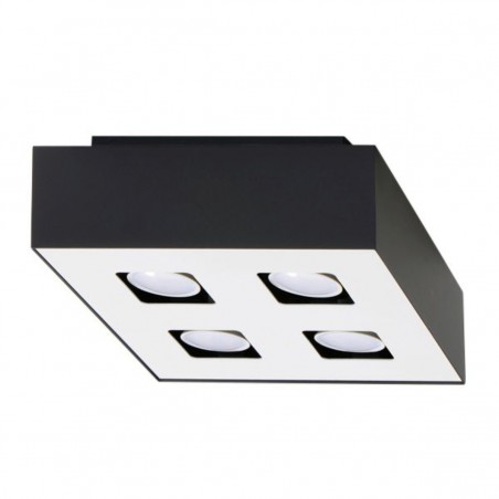 Plafon MONO 4 czarny SL.0073 Sollux