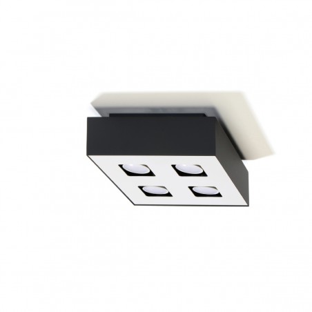 Plafon MONO 4 czarny SL.0073 Sollux