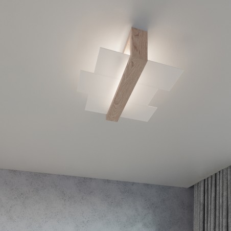 Kinkiet FENIKS 1 naturalne drewno SL.0077 Sollux
