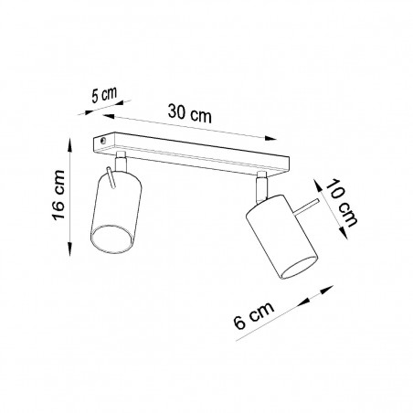 Plafon RING 2 biały SL.0088 Sollux