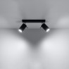 Plafon RING 2 czarny SL.0092 Sollux