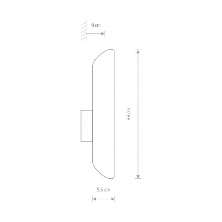 EYE WALL CUT Biały 10W only LED