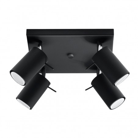 Plafon RING 4 czarny SL.0094 Sollux