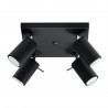 Plafon RING 4 czarny SL.0094 Sollux