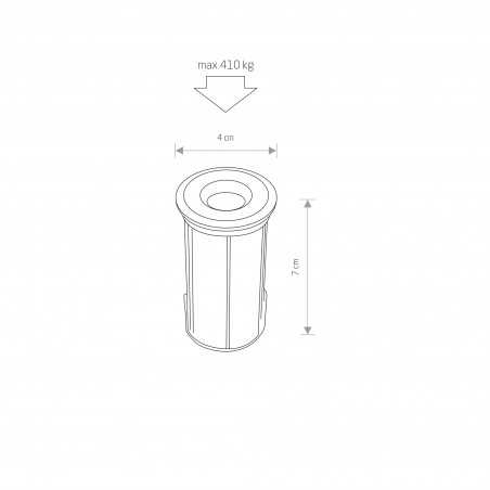 PICCO LED S Srebrny 1W
