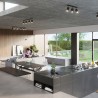 Plafon MERIDA 4 czarny SL.0102 Sollux