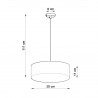 Lampa wisząca ARENA 35 czarna SL.0115 Sollux