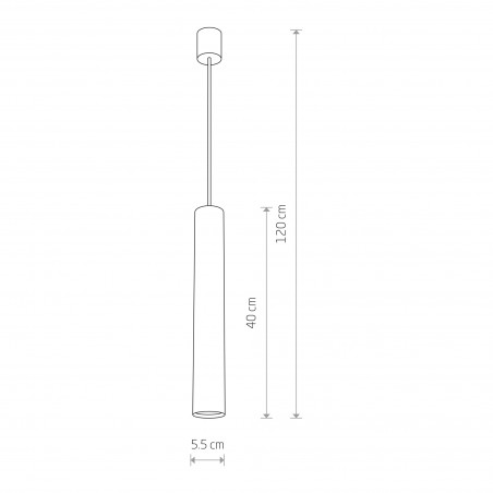 EYE L 1x10W only LED Czarny