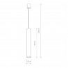 EYE L 1x10W only LED Czarny