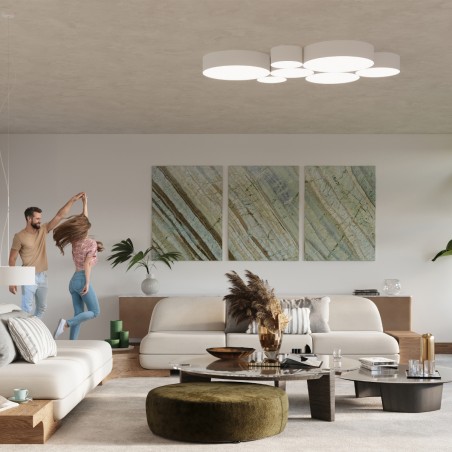 Lampa wisząca ARENA 45 biała SL.0120 Sollux