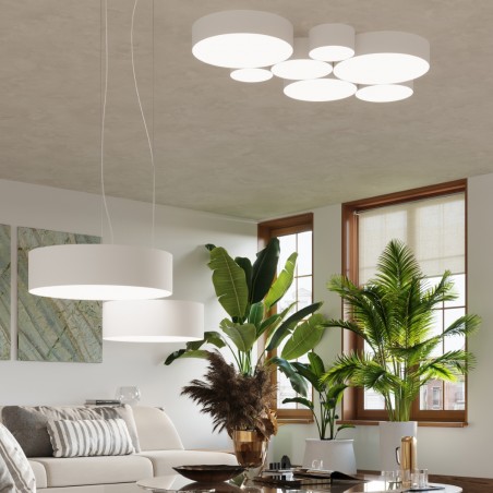 Lampa wisząca ARENA 45 biała SL.0120 Sollux