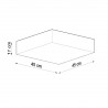 Plafon HORUS 45 czarny SL.0139 Sollux