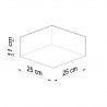 Plafon HORUS 25 biały SL.0144 Sollux