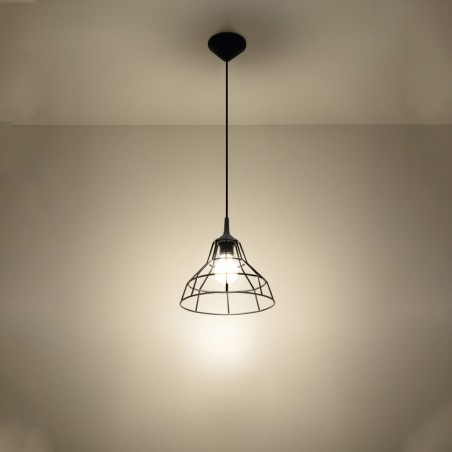Lampa wisząca ANATA czarna SL.0146 Sollux