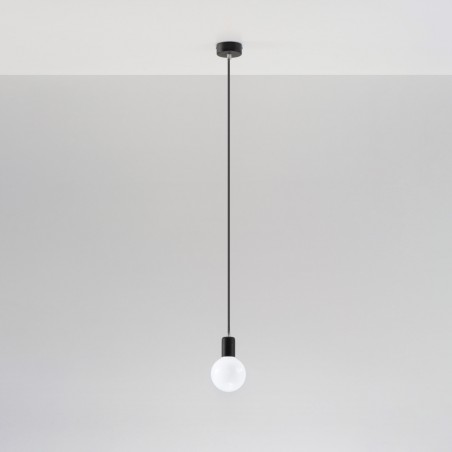 Lampa wisząca EDISON czarna SL.0152 Sollux