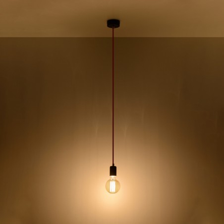 Lampa wisząca EDISON czarna SL.0152 Sollux