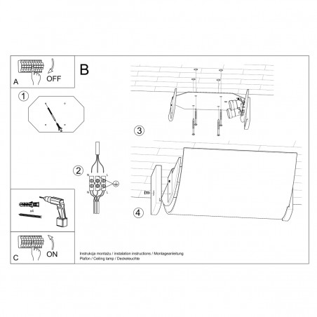 Plafon EMILIO SL.0186 Sollux