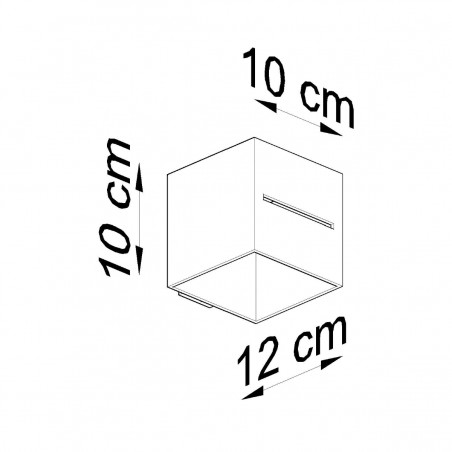 Kinkiet LOBO czarny SL.0204 Sollux