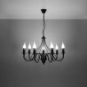 Żyrandol MINERWA 7 czarny SL.0219 Sollux