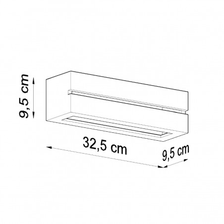 Kinkiet ceramiczny VEGA LINE SL.0231 Sollux