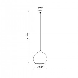 Lampa wisząca BALL żółta SL.0252 Sollux