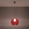 Lampa wisząca BALL czerwona SL.0253 Sollux