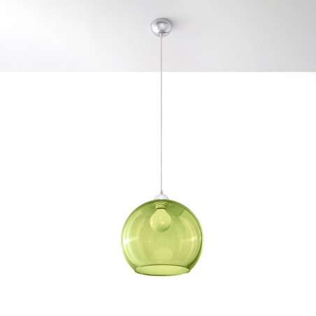 Lampa wisząca BALL zielona SL.0254 Sollux