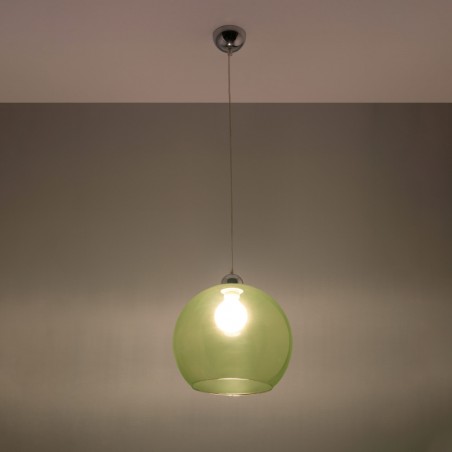 Lampa wisząca BALL zielona SL.0254 Sollux