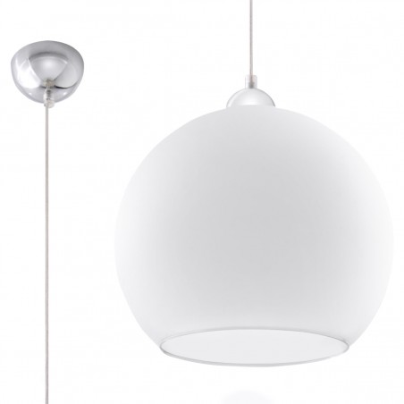 Lampa wisząca BALL biała SL.0256 Sollux