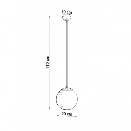Lampa wisząca UGO 20 chrom SL.0263 Sollux