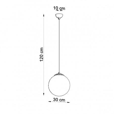 Lampa wisząca UGO 30 chrom SL.0264 Sollux