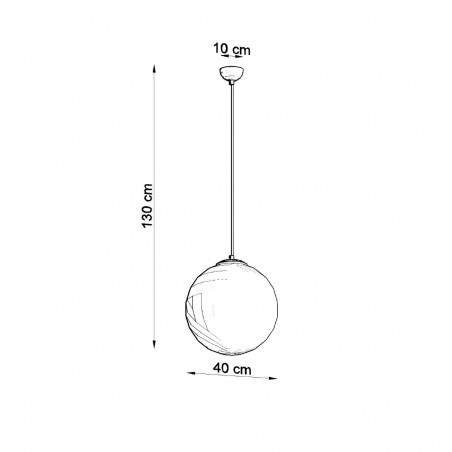 Lampa wisząca UGO 40 chrom SL.0265 Sollux