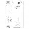 Lampa wisząca EMPOLI SL.0280 Sollux