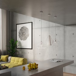 Lampa wisząca GASPARE biała SL.0290 Sollux