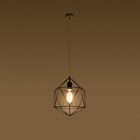 Lampa wisząca GASPARE czarna SL.0291 Sollux