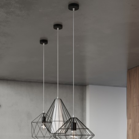 Lampa wisząca GASPARE czarna SL.0291 Sollux