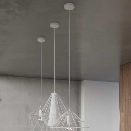 Lampa wisząca UMBERTO biała SL.0293 Sollux