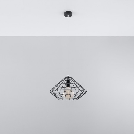 Lampa wisząca UMBERTO czarna SL.0294 Sollux
