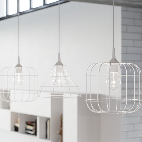 Lampa wisząca CELTA biała SL.0295 Sollux
