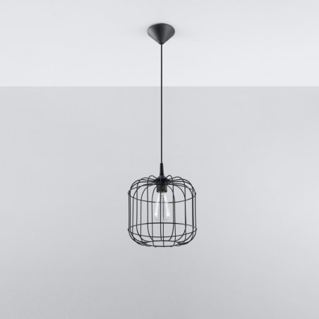 Lampa wisząca CELTA czarna SL.0296 Sollux