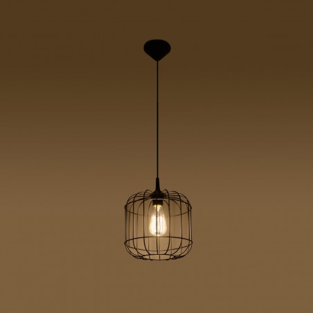 Lampa wisząca CELTA czarna SL.0296 Sollux