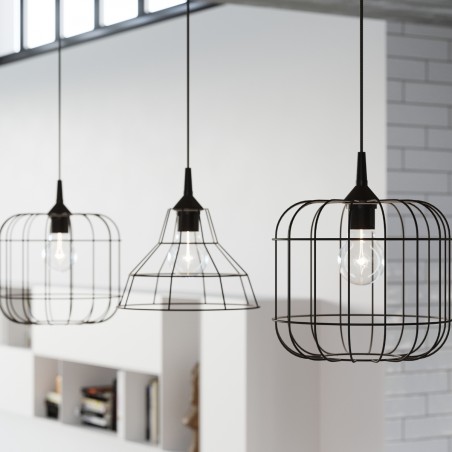 Lampa wisząca CELTA czarna SL.0296 Sollux