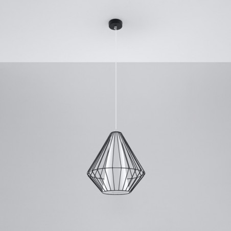 Lampa wisząca DEMI czarna SL.0298 Sollux