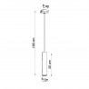 Lampa wisząca LAGOS 1 czarny SL.0327 Sollux