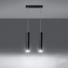 Lampa wisząca LAGOS 2 czarny SL.0328 Sollux