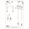 Lampa wisząca LAGOS 2 czarny SL.0328 Sollux