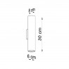 Kinkiet LAGOS 2 czarny SL.0330 Sollux