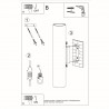 Kinkiet LAGOS 2 czarny SL.0330 Sollux