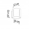 Kinkiet INEZ szary SL.0354 Sollux
